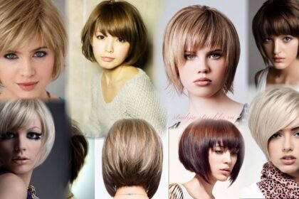 боб каре с челкой